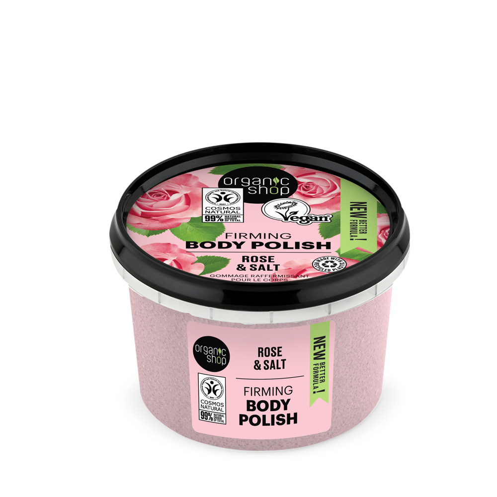 Organic Shop Rose & Salt Body Polish 250ml 