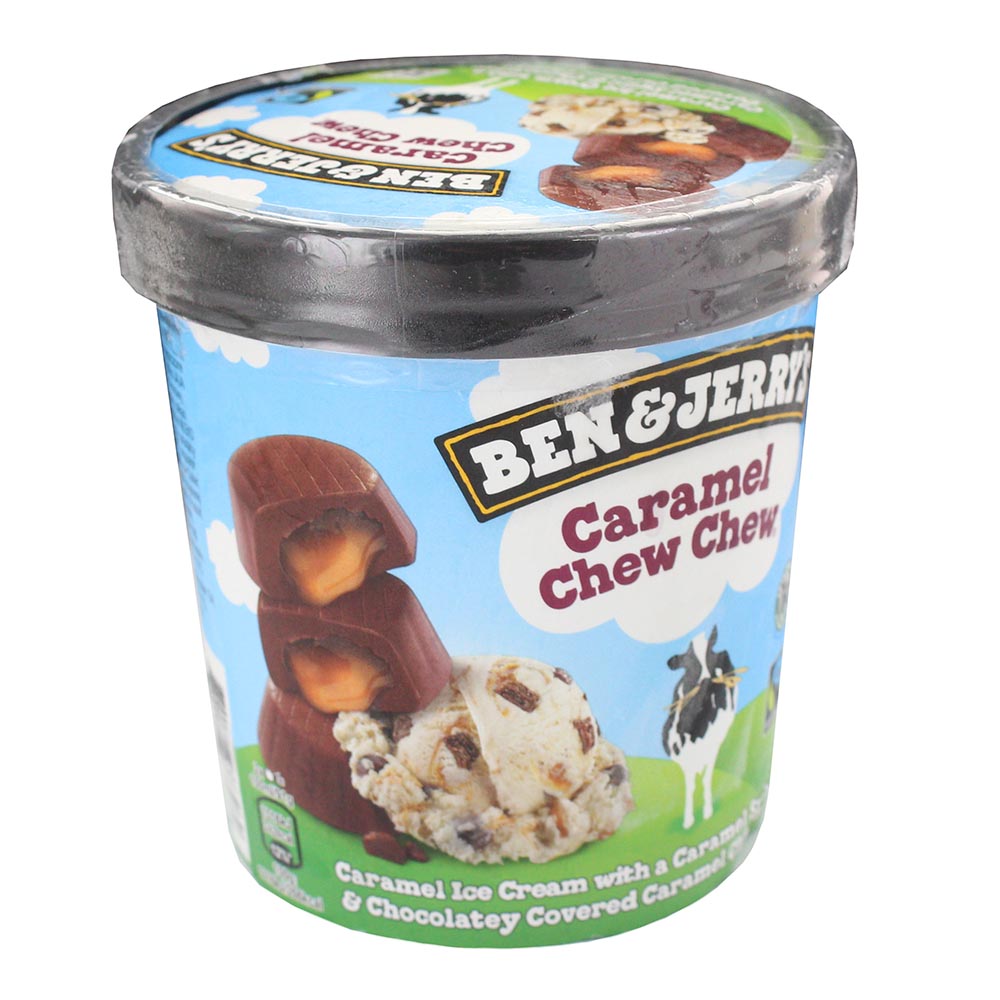 Ben & Jerrys Caramel Chew Chew Ice Cream 465ml