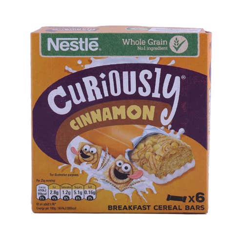 Nestle Curiously Cinnamon Cereal Bars 150g 