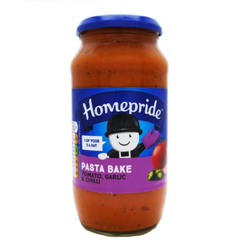 Homepride Pasta Bake Tomato Garlic Chilli 485g 