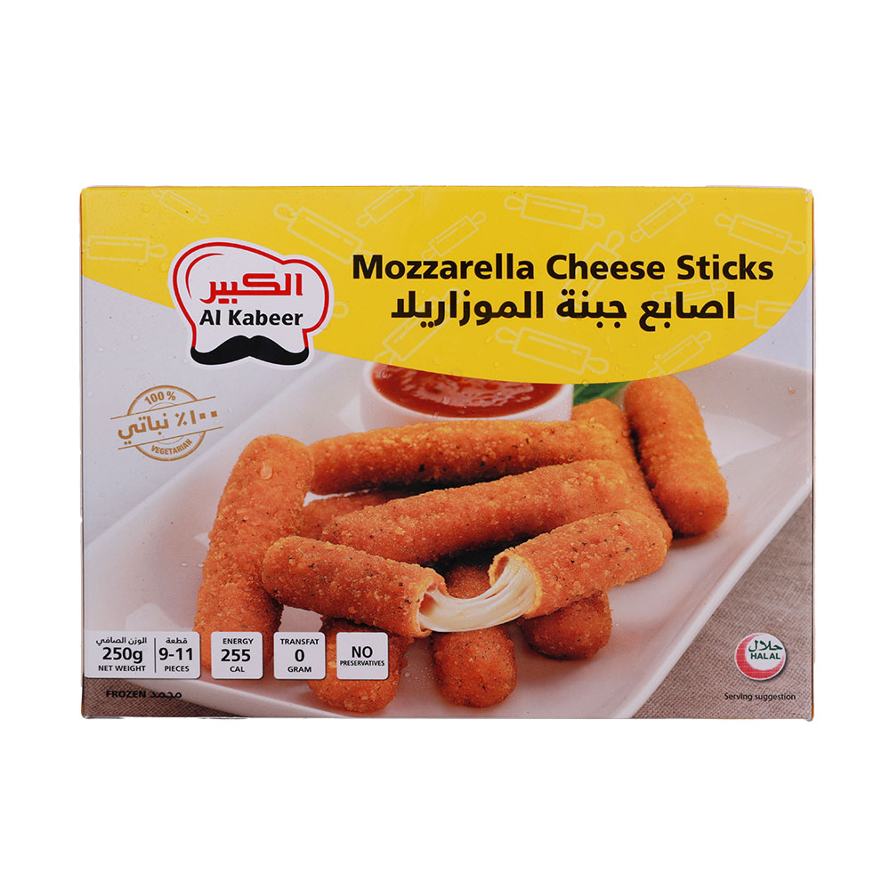 Al Kabeer Mozzarella Cheese Sticks 250g