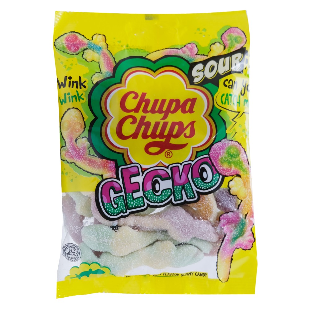 Chupa Chups Sour Gecko Jellies 160g 