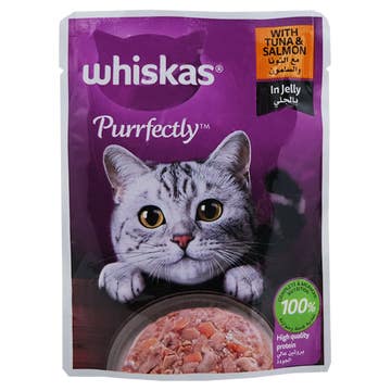 Whiskas Purrfectly Fish With Tuna & Salmon 85g 
