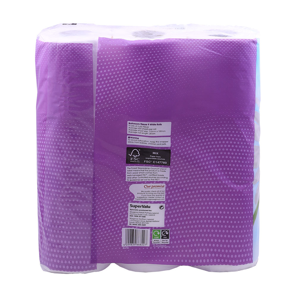 SuperValu Soft Bathroom Tissue 2-Ply 9 Rolls back image