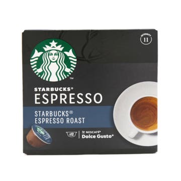 Starbucks Espresso Roast Coffee Pods 66g [12 Pack] 