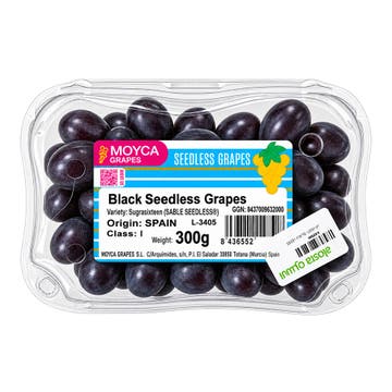 Seedless Black Grapes 200g 