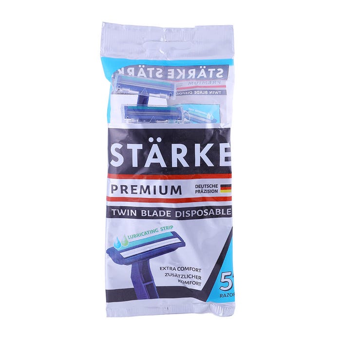 Starke Premium Disposable Twin Blade Razor 5's