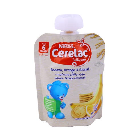 Nestle Cerelac Banana, Orange & Biscuit Baby Food 90g 