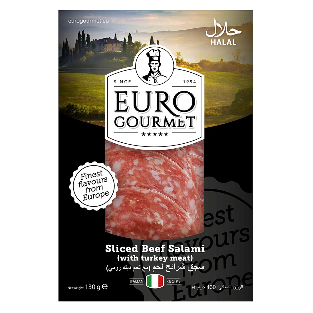 Euro Gourmet Sliced Beef Salami 130g