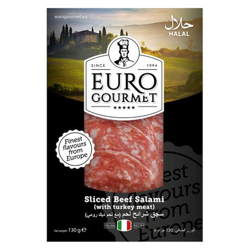 Euro Gourmet Sliced Beef Salami 130g 