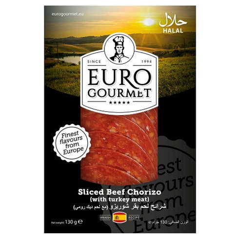 Euro Gourmet Sliced Beef Chorizo 130g 