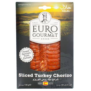 Euro Gourmet Sliced Turkey Chorizo 130g 