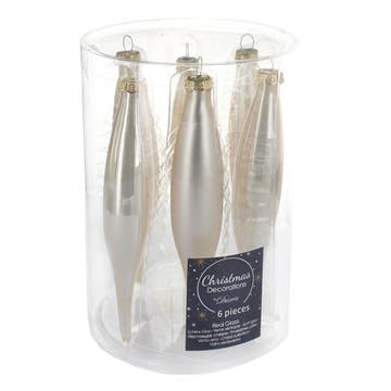 Fizzco Pearl Glass Icicle Hangers 6x15cm – Available at Alosra Online Supermarket