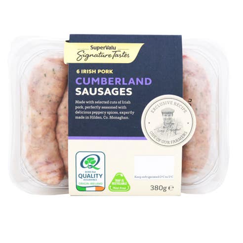 SuperValu Signature Tastes Cumberland Sausages 380g [Contains Pork] 