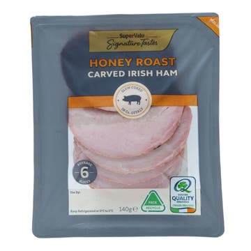 SuperValu Signature Tastes Honey Roast Carved Irish Ham 140g [Contains Pork] 