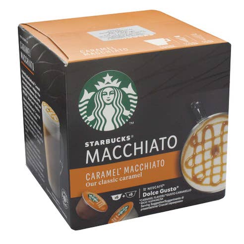 Starbucks Caramel Macchiato Coffee Pods 127g [12 Pack] 