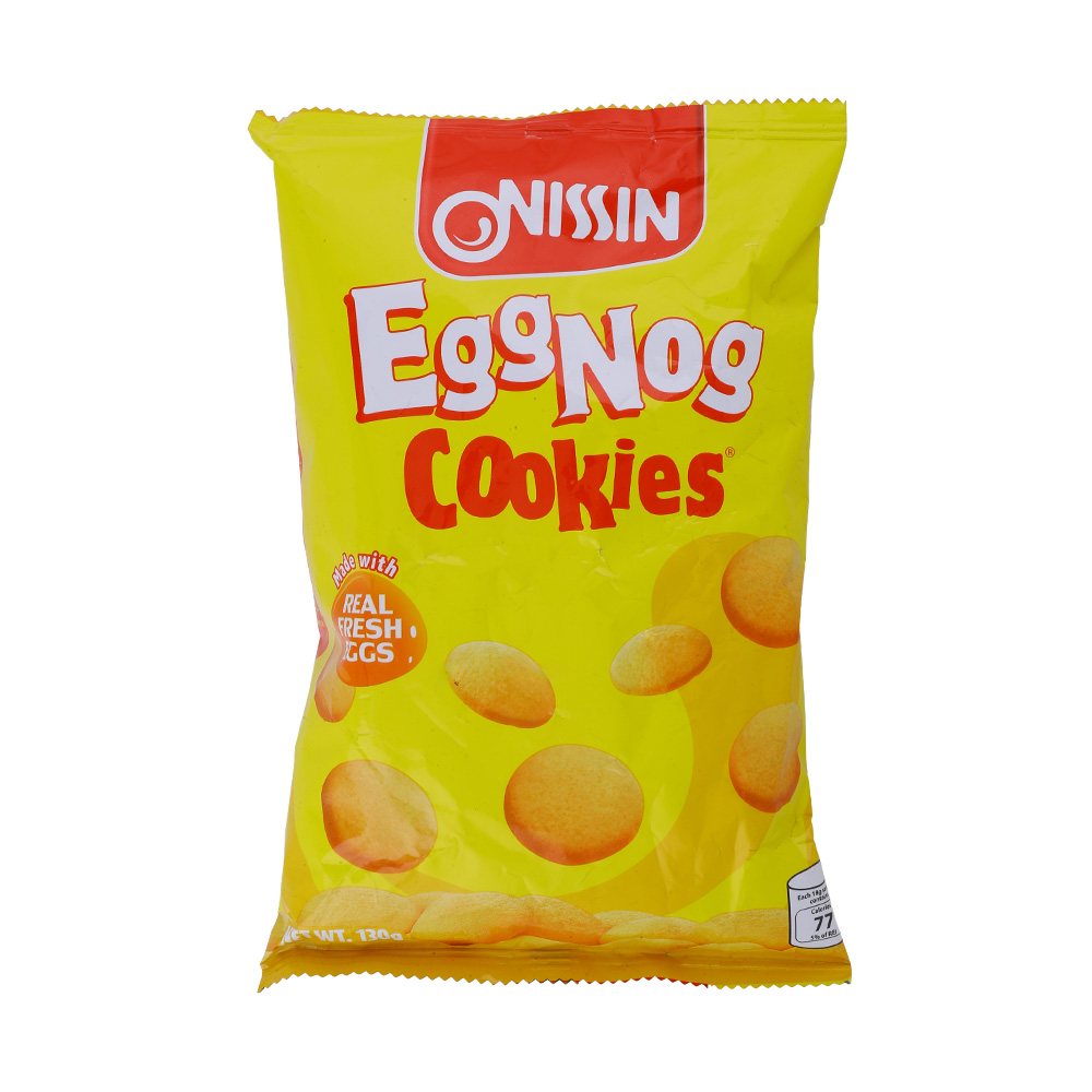 Nissin Eggnog Cookies Big 130g
