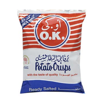 O.K. Potato Crisps 30g 