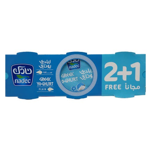 Nadec Plain Greek Yoghurt 3x160g [Special Offer] 