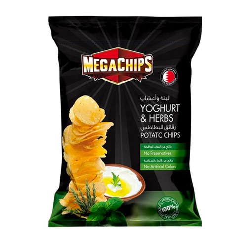 Mega Chips Yoghurt & Herbs Potato Chips 40g 