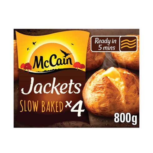 McCain Jackets Slow Baked Potatoes 800g 4's 