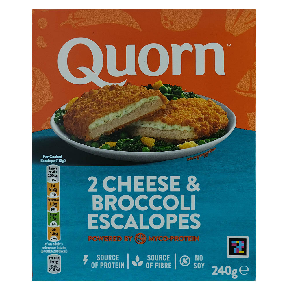 Quorn 2 Cheese & Broccoli Escalopes 240g