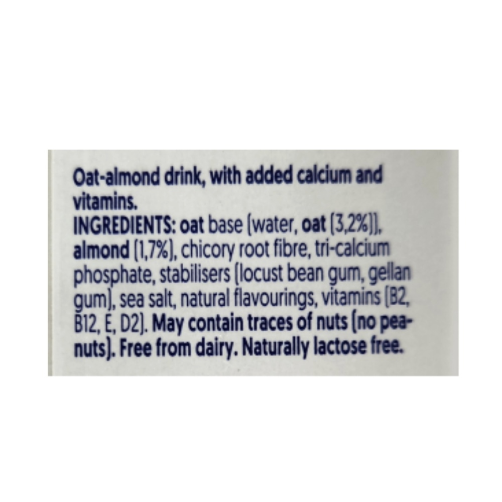 Alpro Oat Almond 1L back image