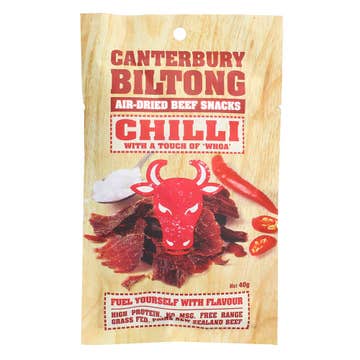 Canterbury Biltong Chilli Beef Snacks 40g 