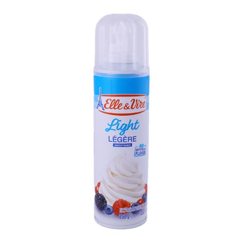 Elle & Vire Light Sweetened Whipped Cream Spray 250g 