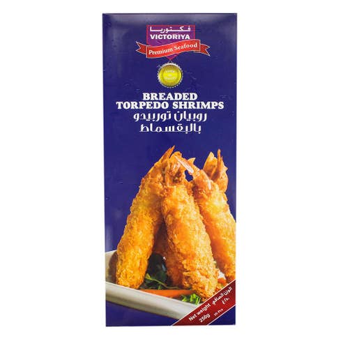 Victoriya Breaded Torpedo Shrimps 250g 