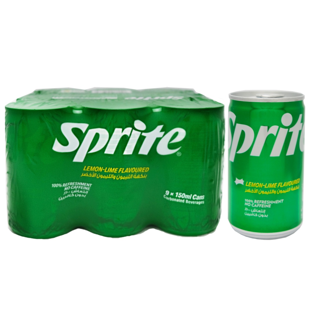 Sprite Lemon Lime Flavored Drink Cans 9x150ml