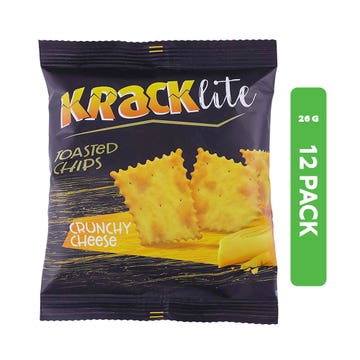 Kracklite Crunchy Cheese Toasted Chips 12x26g