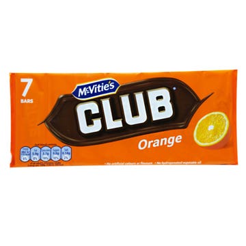 McVitie's Club Orange Bar 154g 