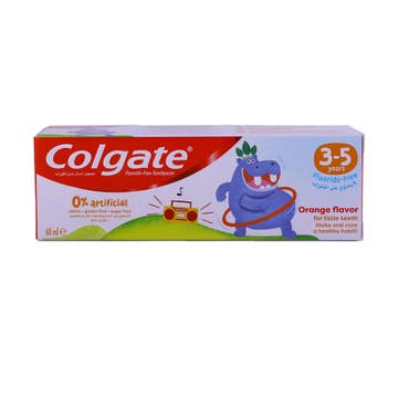 Colgate 3-5 Years Kids Orange Flavour Toothpaste 60ml 