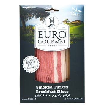 Euro Gourmet Smoked Turkey Breakfast Slices 130g 