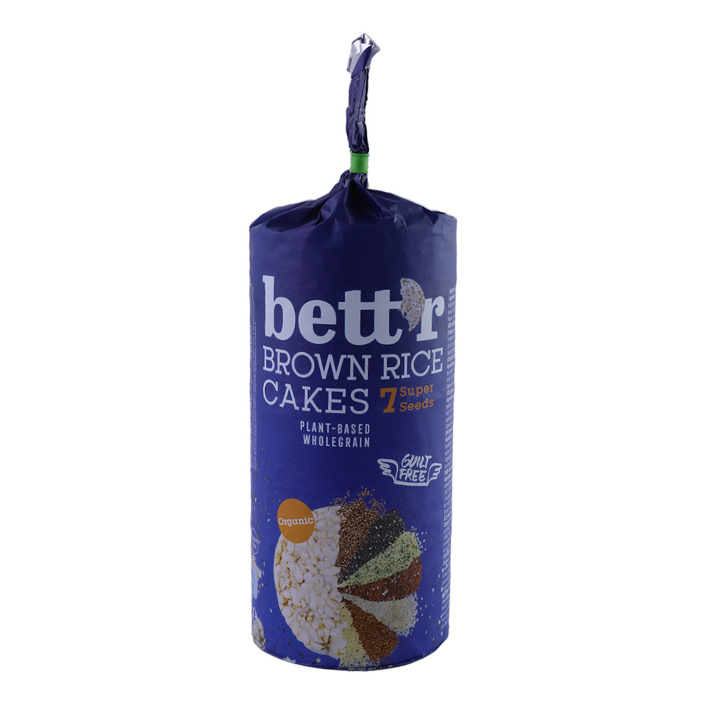 Better Organics Brown Rice Cakes with 7 Super Seeds 120g