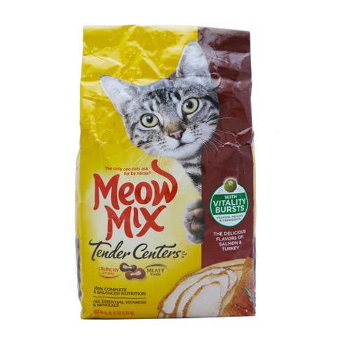 Meow Mix Tender Centers Salmon & Turkey Cat Food 1.36kg 