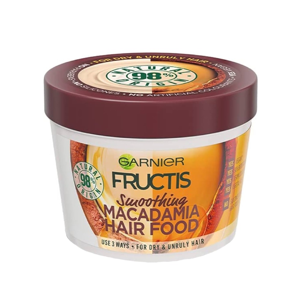 Garnier Ultra Doux Smoothing Coconut Hair Food 390ml + Wet Brush right side image