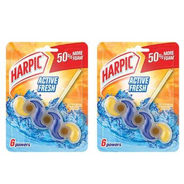 Harpic In Toilet Block Sparkling Citrus 2x35g [Special Offer] 