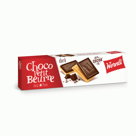 Wernli Chocolate Petit Beurre Biscuits 125g