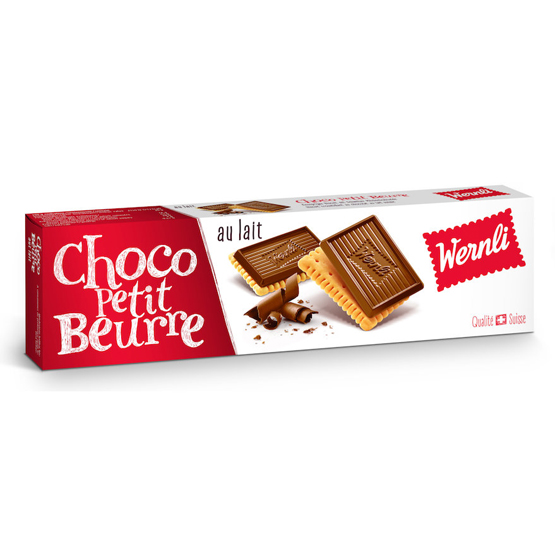 Wernli Chocolate Petit Beurre Milk Mini Biscuits 125g