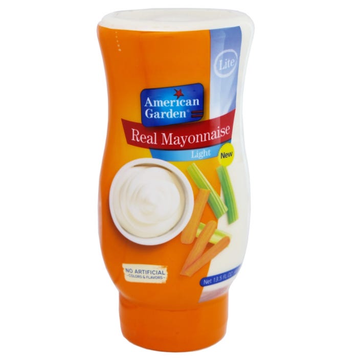 American Garden Squeeze Mayonnaise Light 14Oz