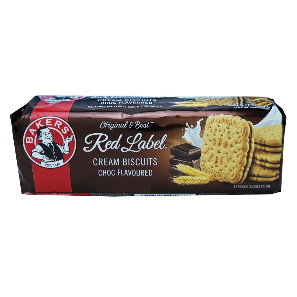 Bakers Red Label Cream Biscuits Choc Flavoured 200g