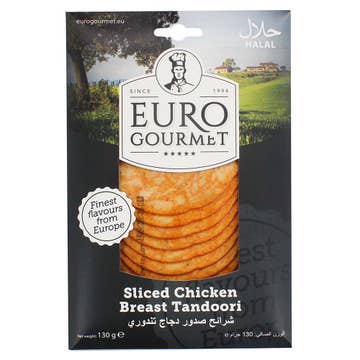 Euro Gourmet Sliced Chicken Breast Tandoori 130g 