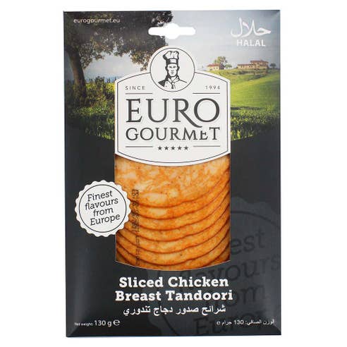 Euro Gourmet Sliced Chicken Breast Tandoori 130g 