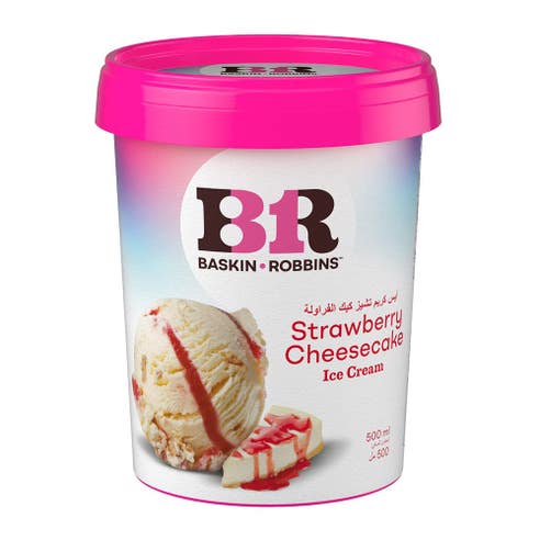 Baskin Robbins Strawberry Cheesecake Ice Cream 500ml 
