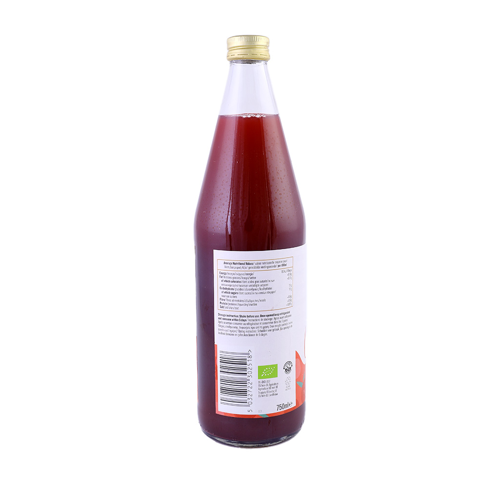 Biona Cranberry Fruit Drink Organic 750ml back image