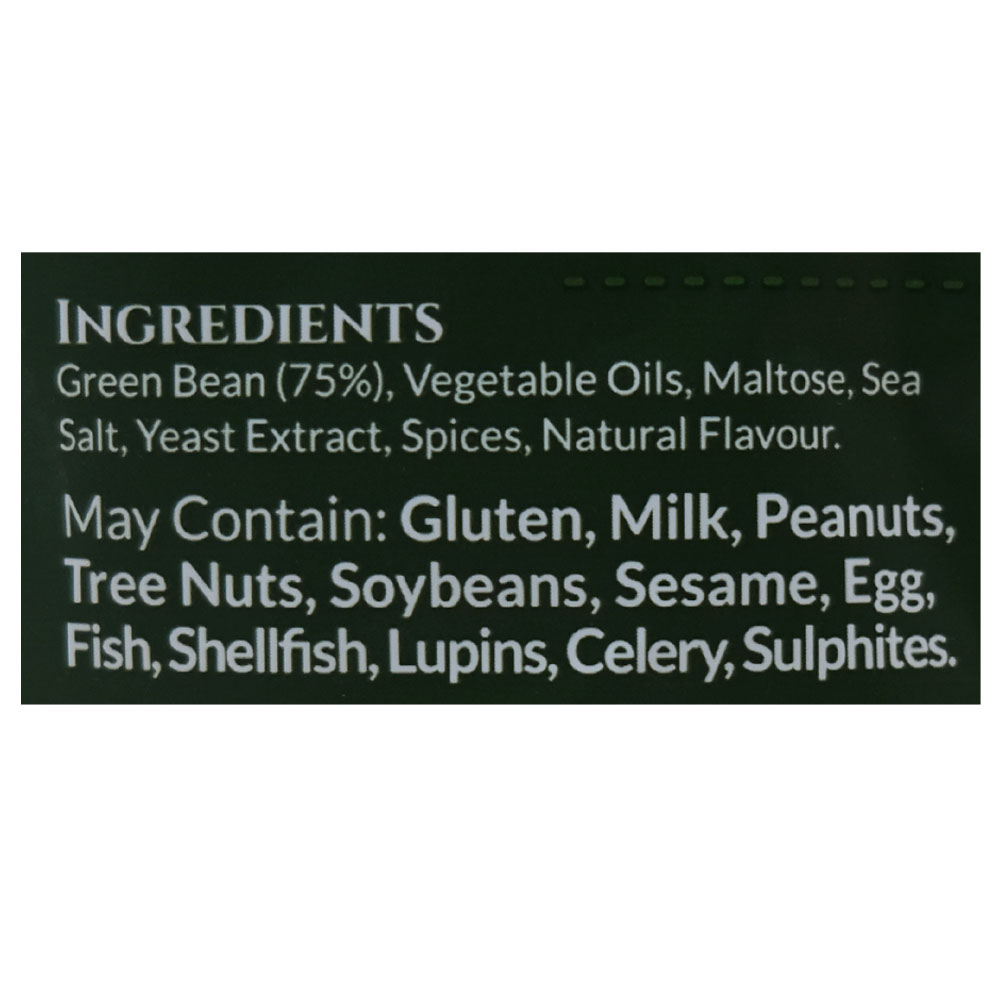 DJ&A Green Bean Crisps 30g back image