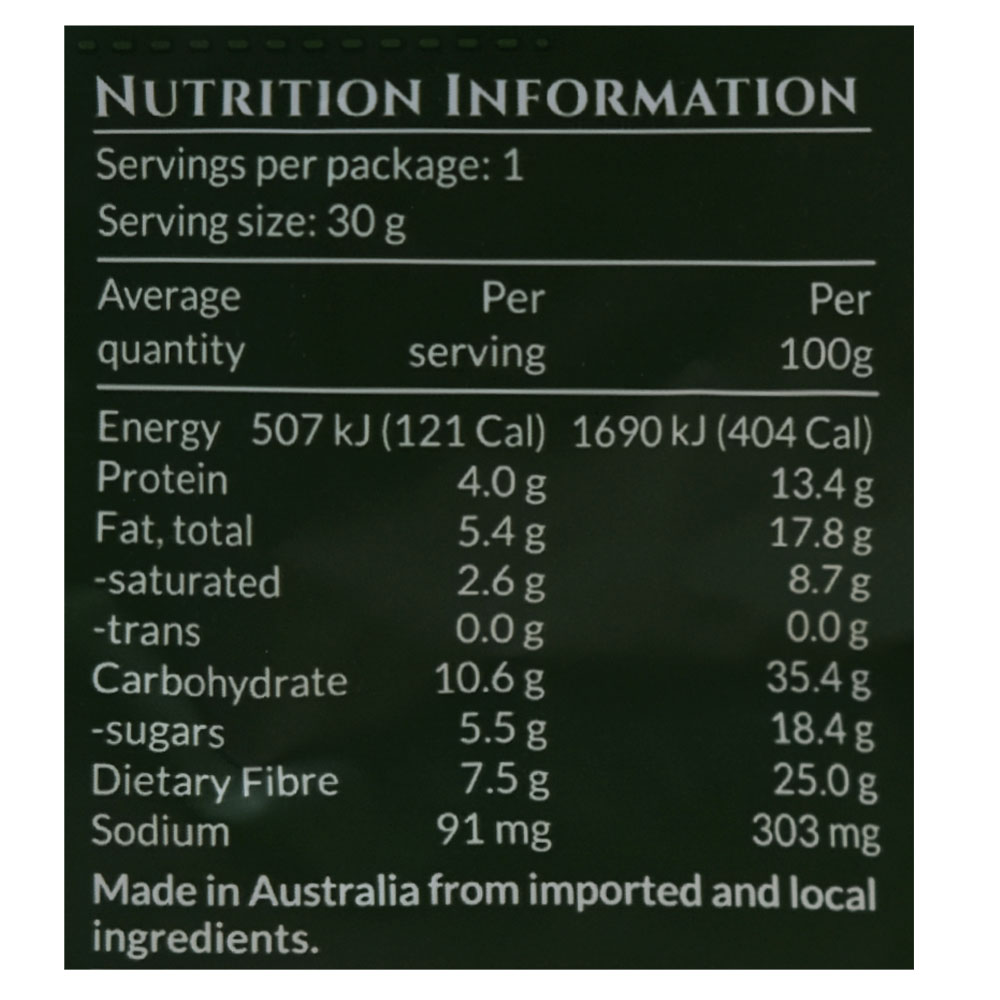 DJ&A Green Bean Crisps 30g right side image