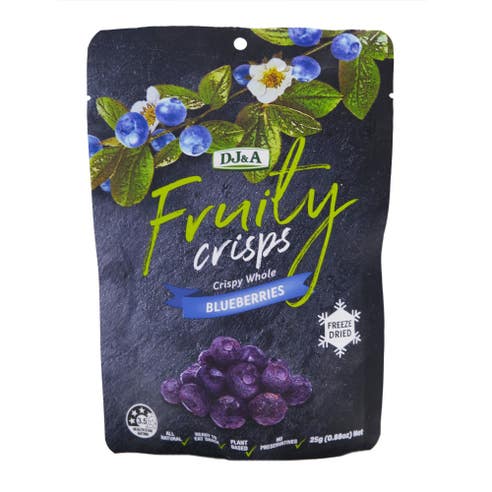 DJ&A Whole Blueberries Fruity Crisps 25g 